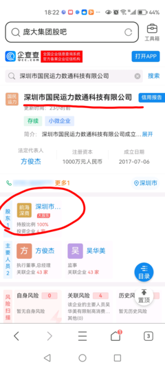 深商剥离了国民运力科技集团之后,众泰和庞大之间就只剩下国民数字(众泰股东_财富号