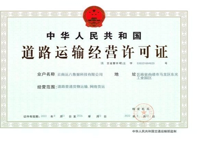 全市首张&ldquo;网络货运经营许可证&rdquo;花落马龙